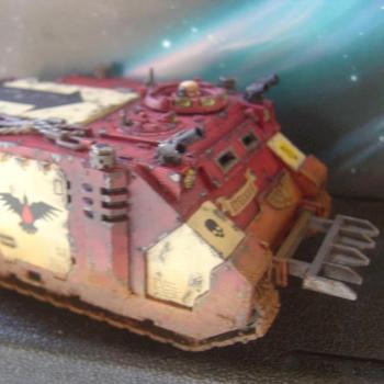 space marines blood ravens rhino by andreasch