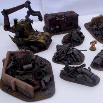 Space Ork Junkyard Set by pikachupoo