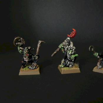 Night Goblin Boss and Shamans by Samuedio
