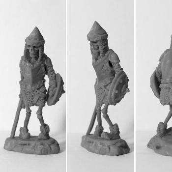 Skeleton warrior #2 (gray) by FenistSun