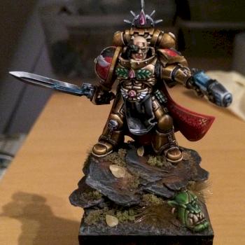 Blood Angel captain by sgeeson