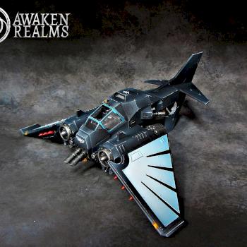 Dark Angels Ravenwing Nephilim Jet Fighter by Awaken Realms