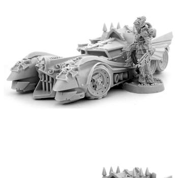 FEMALE IMPERIAL INQUISITOR WITH ARMORED INTERCEPTOR CAR by warex