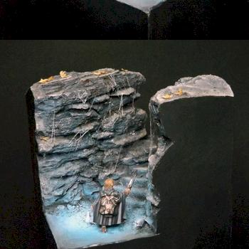 In the nest - Samwise in the Shelob's nest by Alice