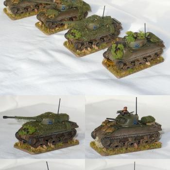 Guards Sherman V/Firefly platoon 15mm Flames of War by vonzembol