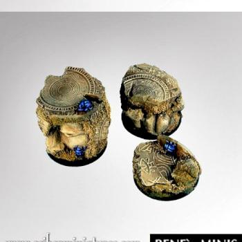 Egyptian Ruins 25 mm round bases by rene