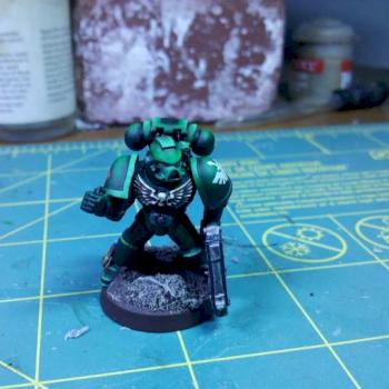 Dark Angels Tactical Marine #1 by Dr. Ew