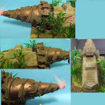 Kitbashed 28mm Steampunk VSF Iron Mole by Byteknight