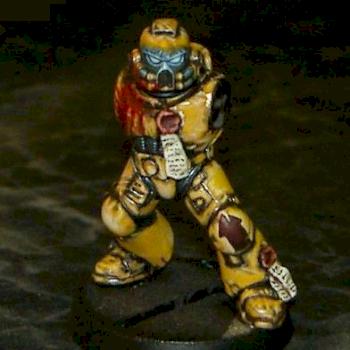 WIP Imperial Fist Space Marine by Askavi