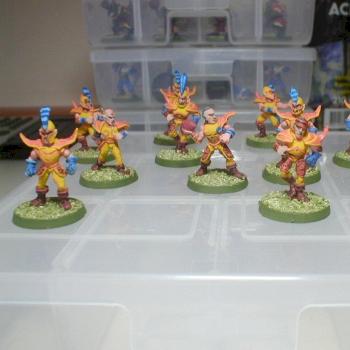 Blood Bowl Dark Elf Team by Flavioers