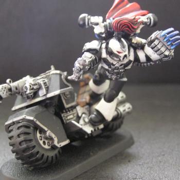 chaos space marine biker by GreatGunz