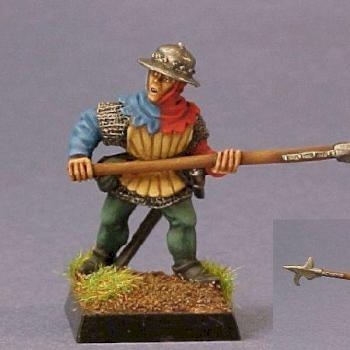 War of the Roses retinue billman by Rene le Bon