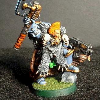 Wolf Guard w/Frost axe and Bolter by Justicesar