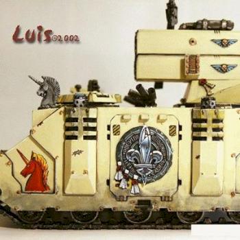 Exorcist tank of the Adepta Sororitas by Luis