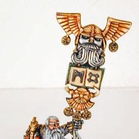 Dwarf Battle Standard Bearer by sorcererstudios