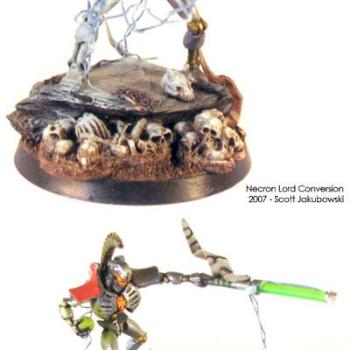 Necron Lord with Lightning Field and Warscythe by steelpenguin