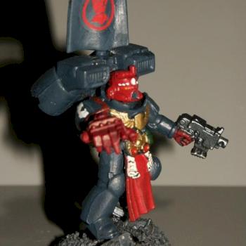 Warhammer 40k Crimson Fists Veteran Assault Sergeant by LankyOgreBaggyPants