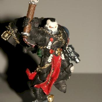 Warhammer 40k Crimson Fists Chaplain W/ Jump Pack by LankyOgreBaggyPants