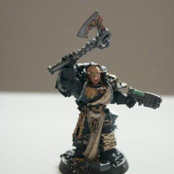 Warhammer 40k Crimson Fists Librarian by LankyOgreBaggyPants