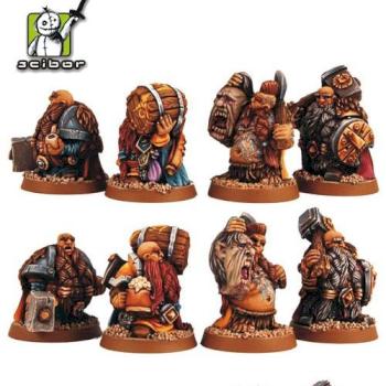 Scibor Monstrous Miniatures Dwarf Adventurers set by Scibor