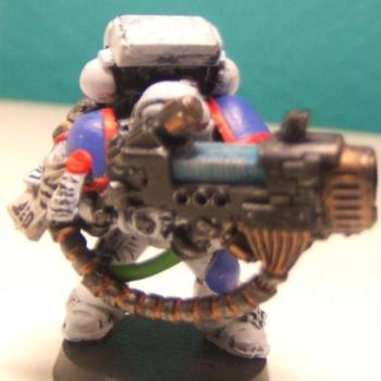 Space Marine w/ Plasma Cannon by pwngetothemax