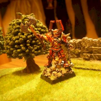 Champion of Khorne on foot. by One.Fit.Outcast.