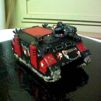 Black Templars Command Squad Rhino by sanctum grail