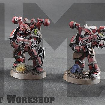 Warhammer 40k Chaos Word Bearers Marines by hmpaintworkshop