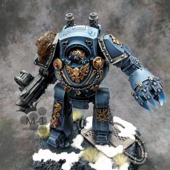 Space Wolves Relic Contemptor Dreadnought by malinek28