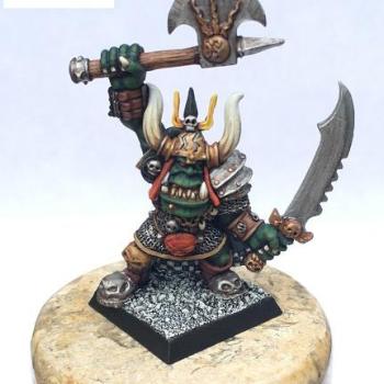 Orc Warboss Gorgut by painterdan97