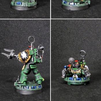 (Warhammer 40 000 - Space Marines) Sergeant Chronus Conversion Salamanders scheme by Alex Fox