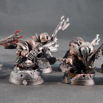 Age of Sigmar- Azgorh – Chaos Dwarf Infernal Guard Fireglaives by hmpaintworkshop