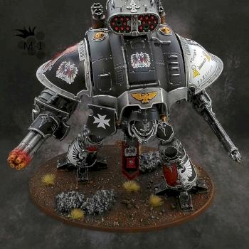 Black Templars Imperial Knight by malinek28