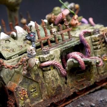 Nurgle Death Guard Rhino by Immersive_World_Crafter