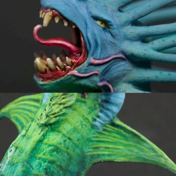 Sea serpent from Blood Rage by Teusz
