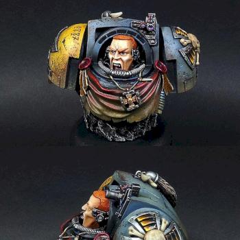 SPACE WOLF  TERMINATOR BUST by Koumoutsas