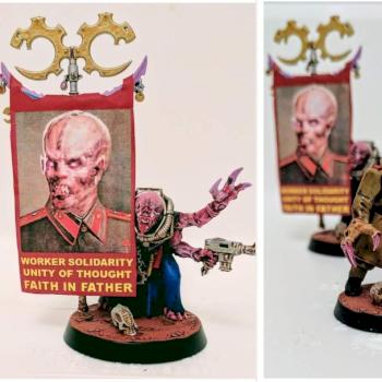Genestealer Cult Acolyte Iconward and Primeus by Zelcon01