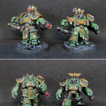 (Warhammer 40 000 - Space Marines) Salamanders Centuriones by Alex Fox