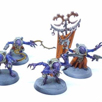 Genestealer Cult Hybrid Metamorphs and Acolyte Iconward by frenchi861