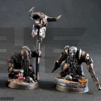 Age of Sigmar- Azgorh – Chaos Dwarf Infernal Guard Command by hmpaintworkshop