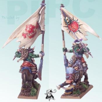 Orc Big Boss Battle Standard Bearer on Boar by GobBoss