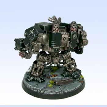 Space Marine Black Templars Dreadnaught by Brokenblade