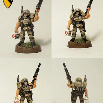 Imperial Guard Medic in Carapace Armour by unruler