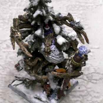 Wood Elf's New Year tree- Santa Claus by Eleorn