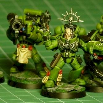 Brother-Sergeant Daros and Devastator Squad Epsilon - Attack! by falgarcia