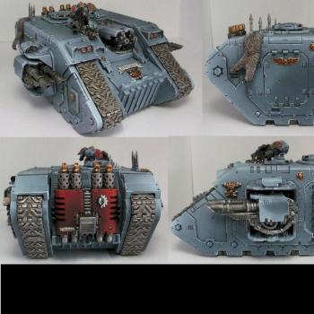 Space Wolves land Raider by stalkerminsky