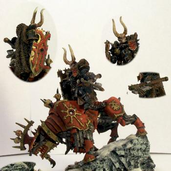 Khorne Chaos Lord on Juggernaut by Grigory