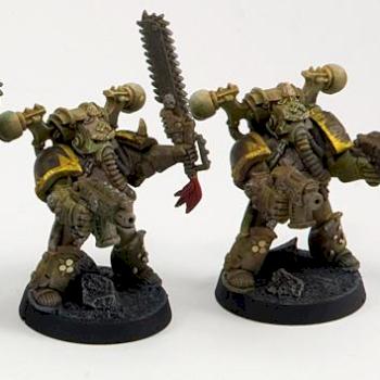 Plague Marine Squad by atomsmasher