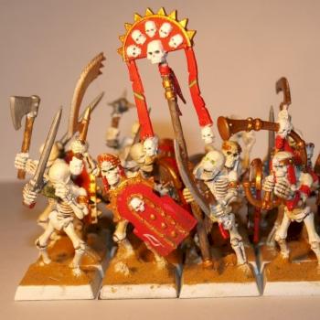 Tomb Kings- skeleton infantry by Dykta