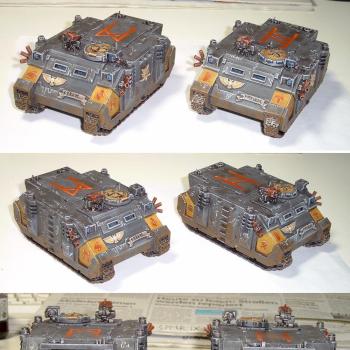 Space Wolves Rhino Transports by Aulbath